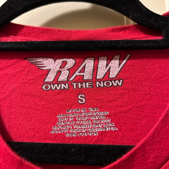 RAW Own The Now Red Graphic T-Shirt with Cartoon Design - Picture 7 of 9